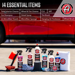 Adam's Polishes Wheel & Tire Cleaner bottle restoring tire shine and depth.