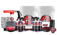 Adam's Polishes Essential Kit foam gun delivers rich suds for even coverage.