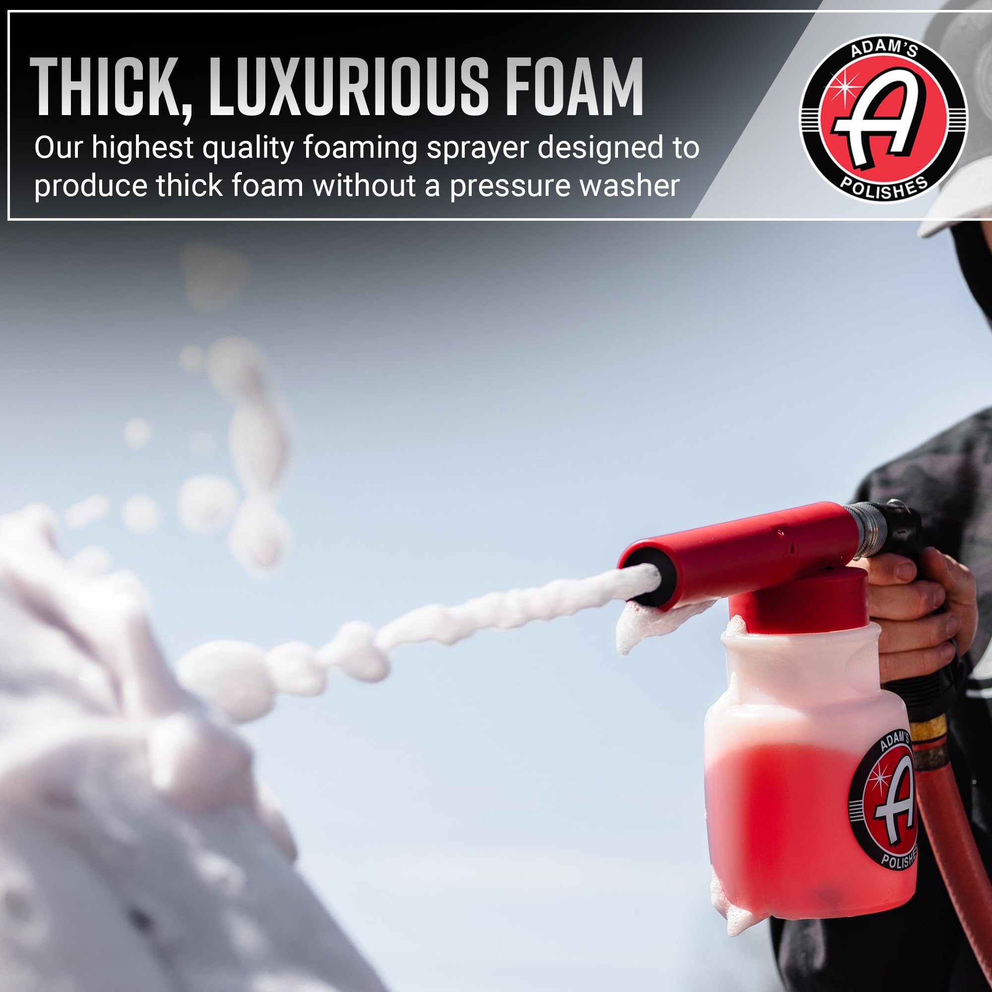 Adam's Polishes Foam Gun adjustable foam settings for customization