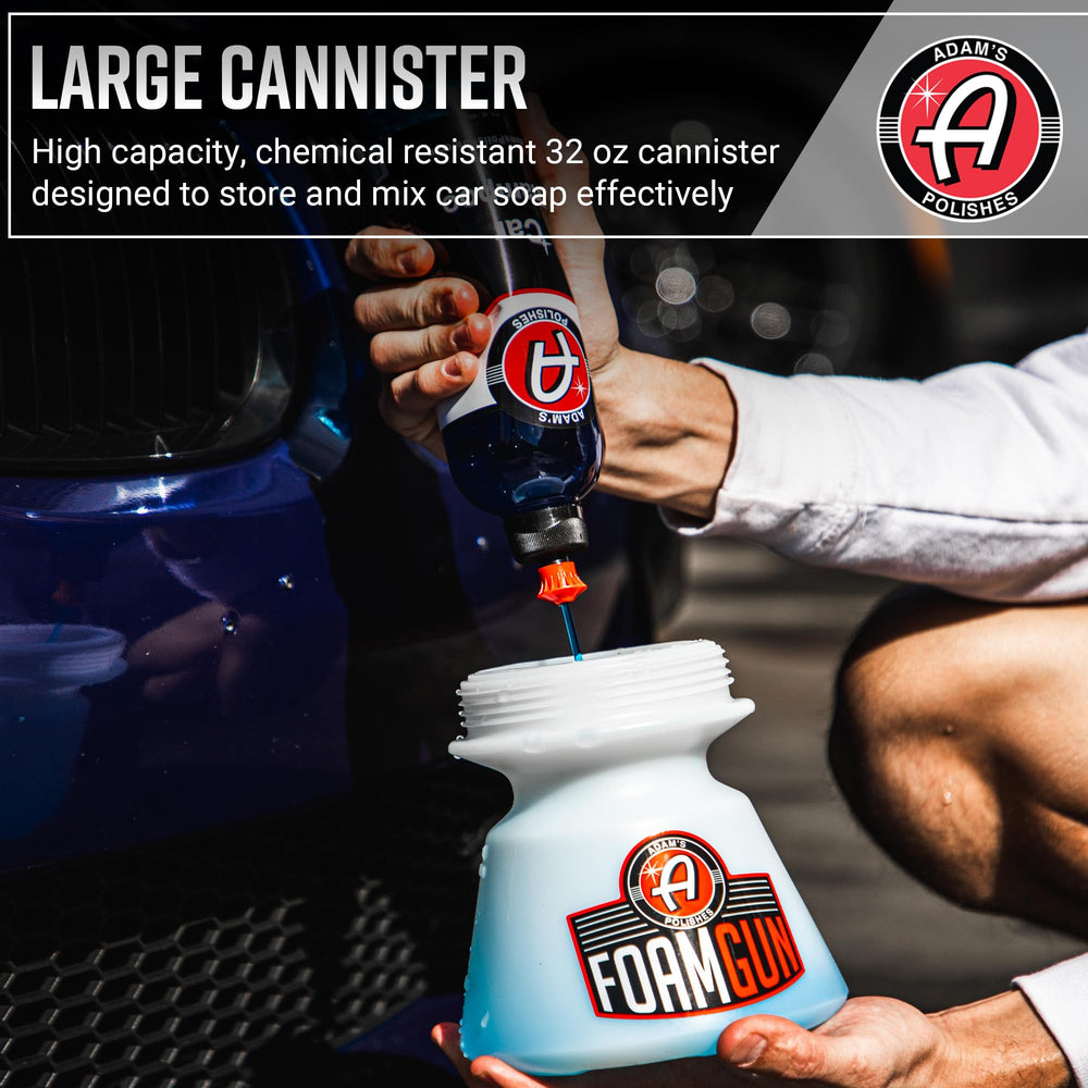 Adam's Foam Gun is easy to operate with no pressure washer needed.