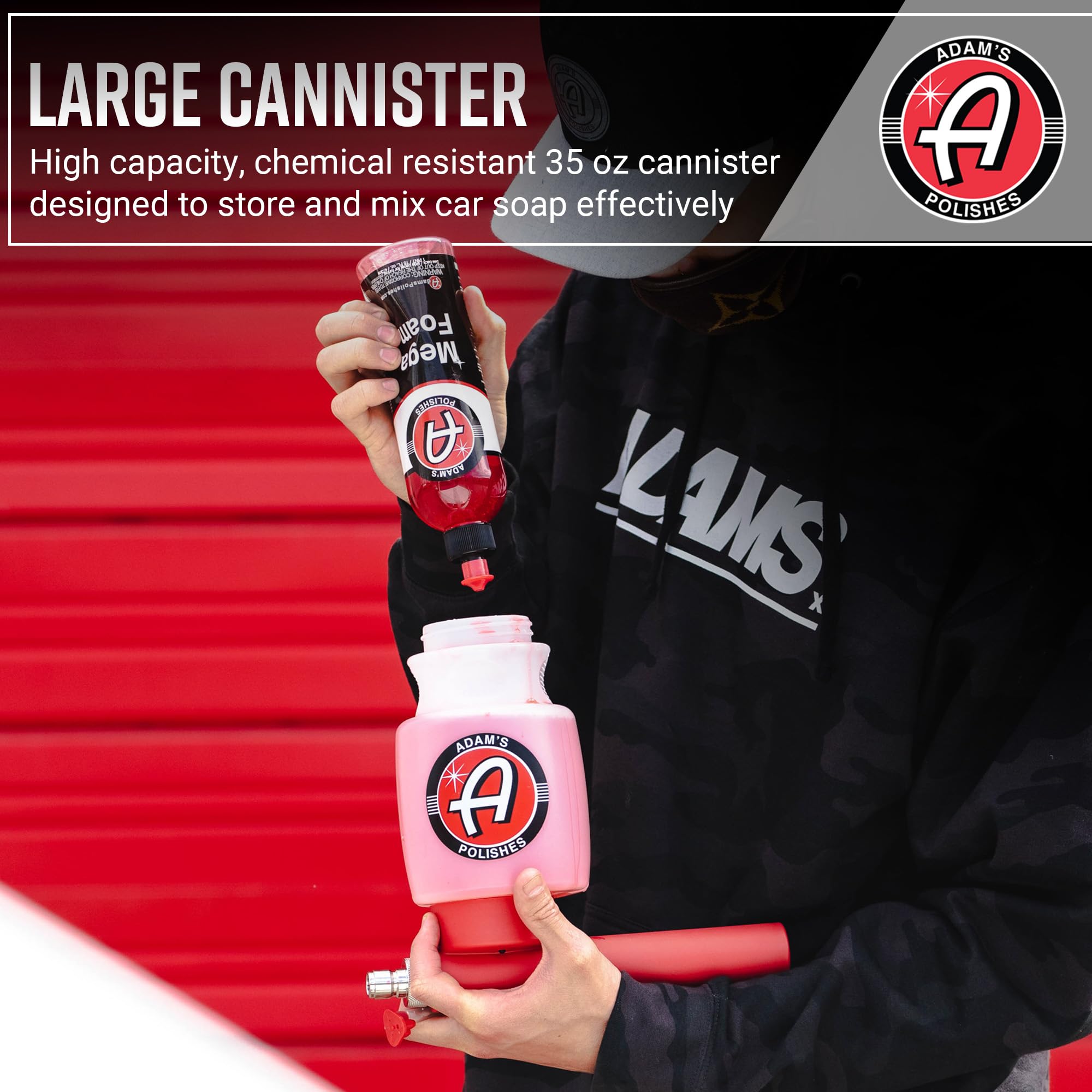 Adam's Polishes Foam Gun high quality fittings ensure leak free operation