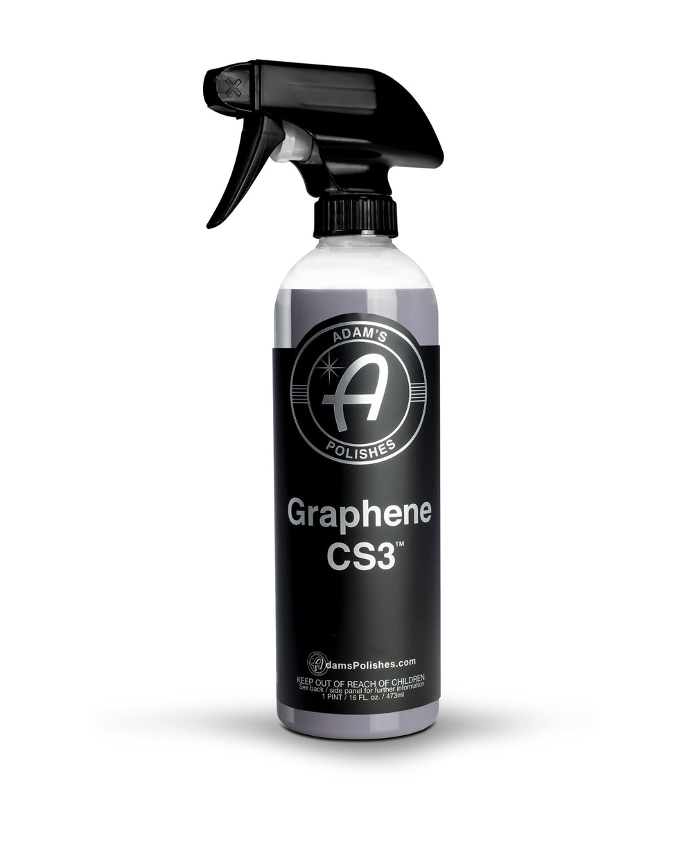 Adam's Polishes Graphene CS3 bottle and label for quick spray detailing and protection