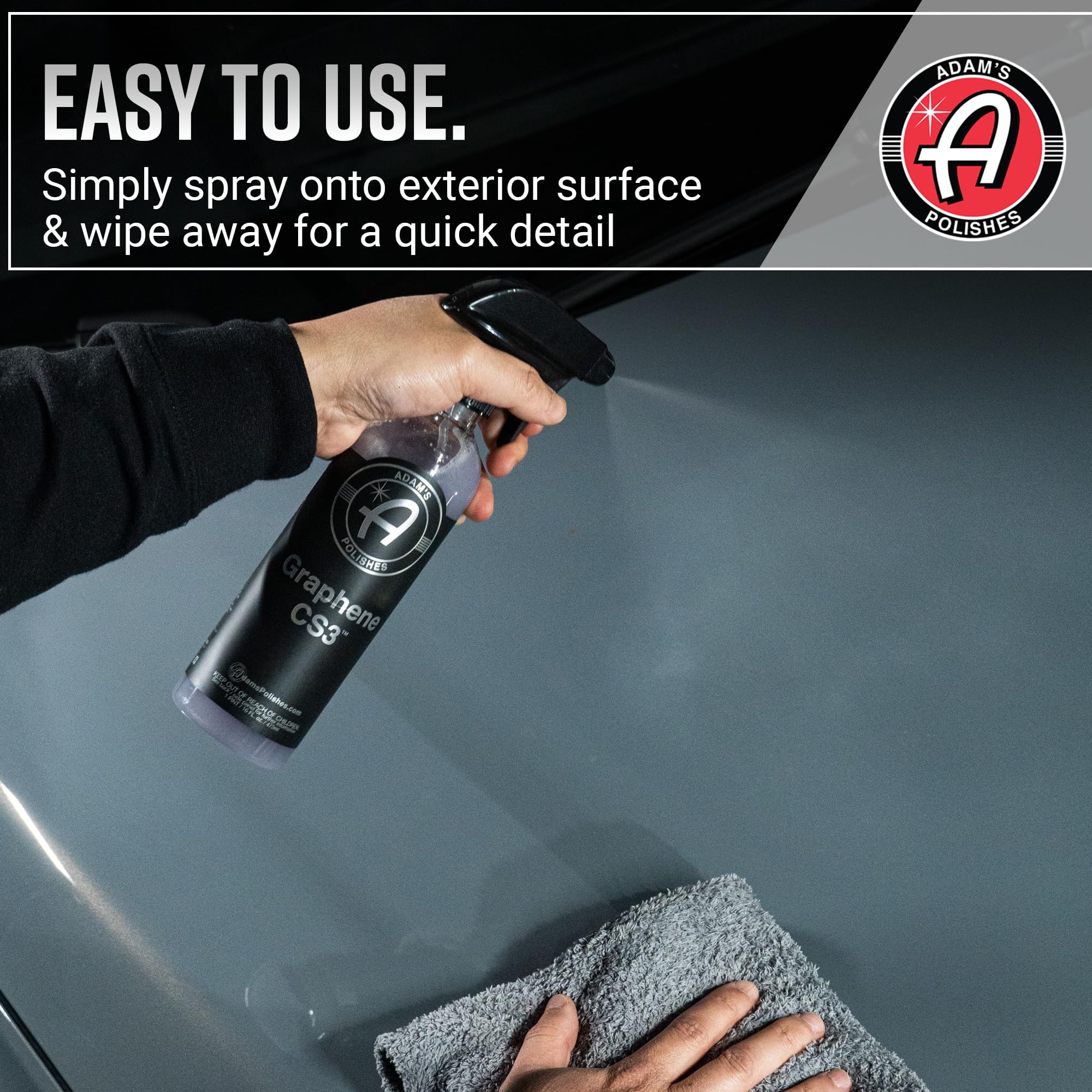 Graphene CS3 spray-and-wipe method for easy detailing