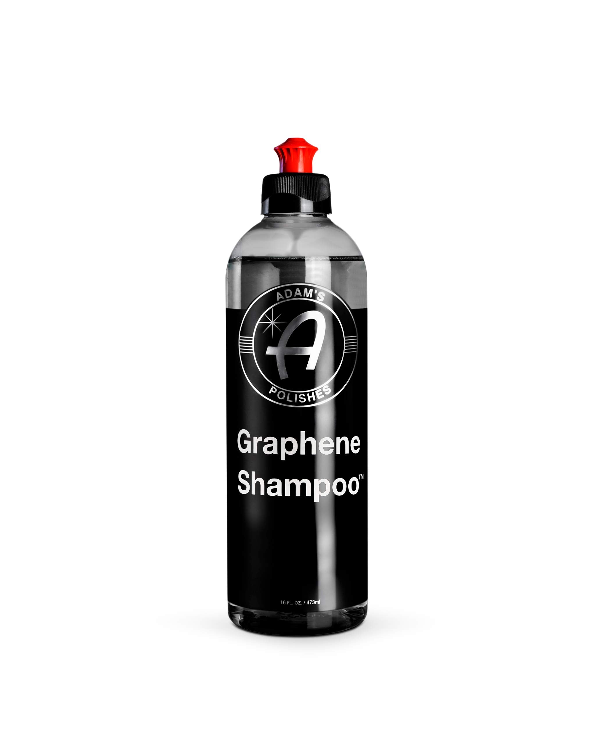 Adam's Polishes Graphene Shampoo bottle delivering high suds for coating-safe cleaning.