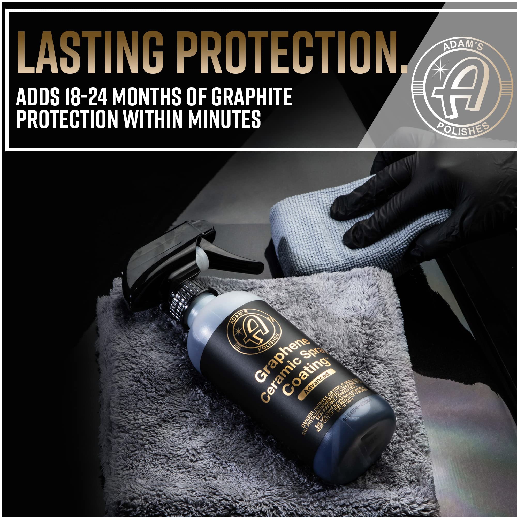 Adam's Polishes graphene coating applied to wheels and glass for unified protection