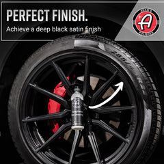 Adam's Polishes Graphene Tire Dressing demonstrates zero sling during application.
