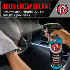 Adam's Polishes leather-seat-care finish protects against sun exposure.