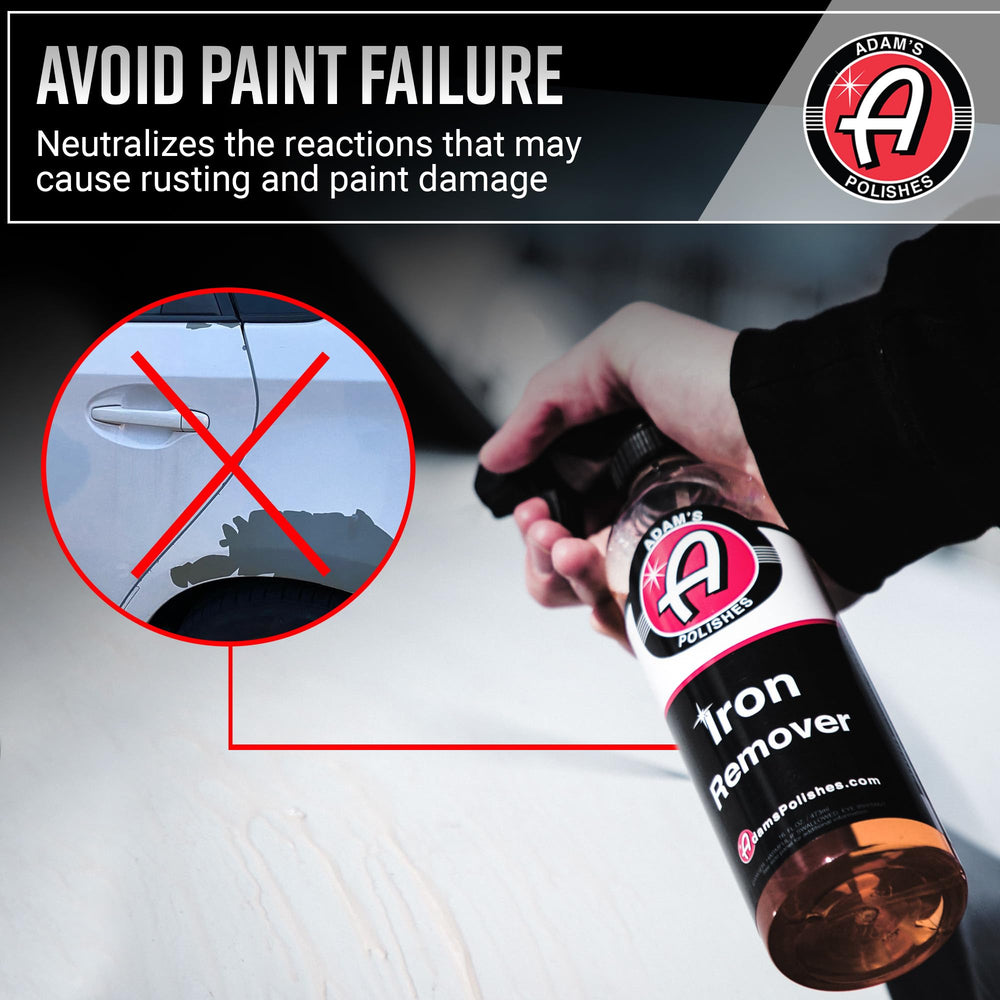 Adam's Polishes Iron Remover paint decontamination supports surface prep