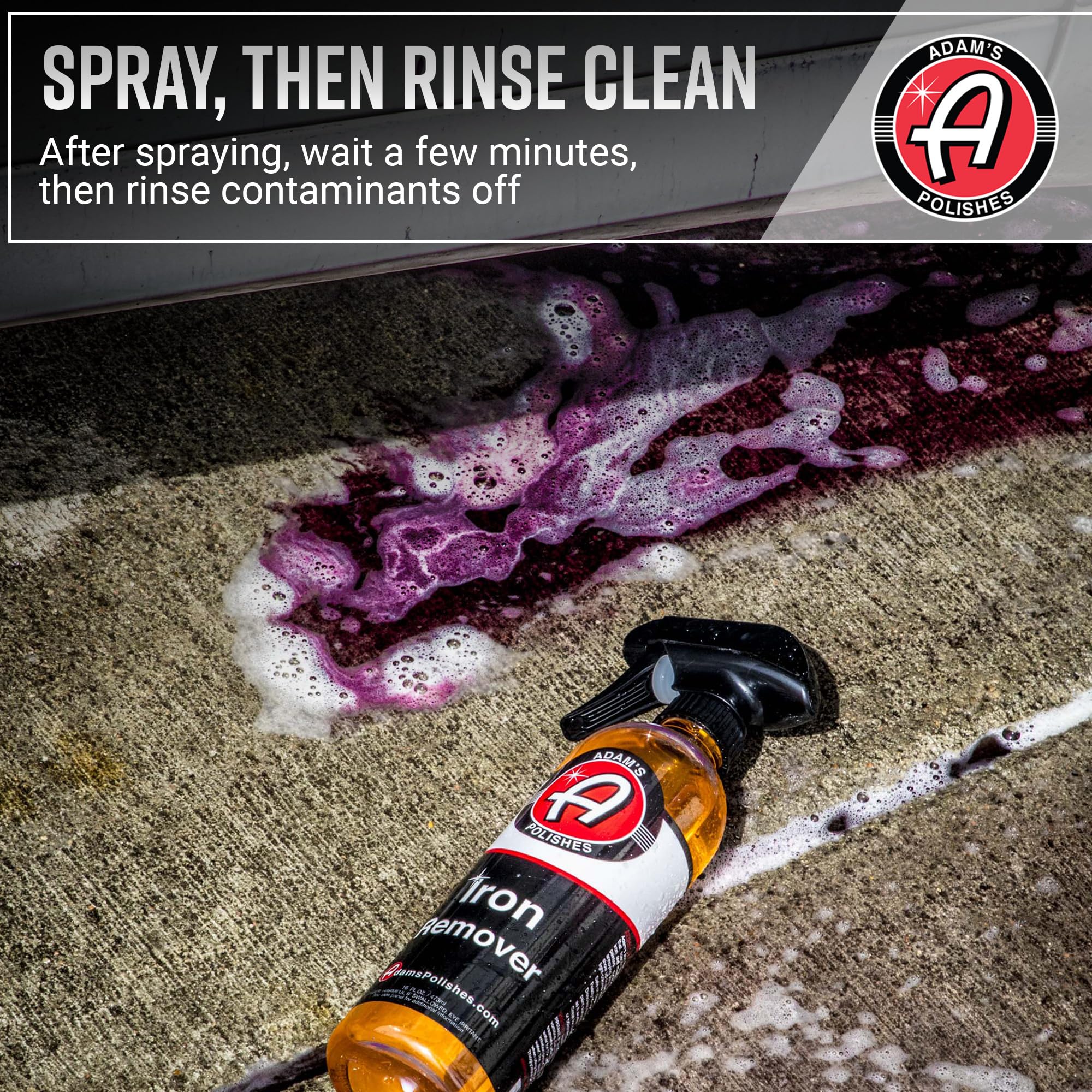 Adam's Polishes Iron Remover wheels decon cleans brake dust safely