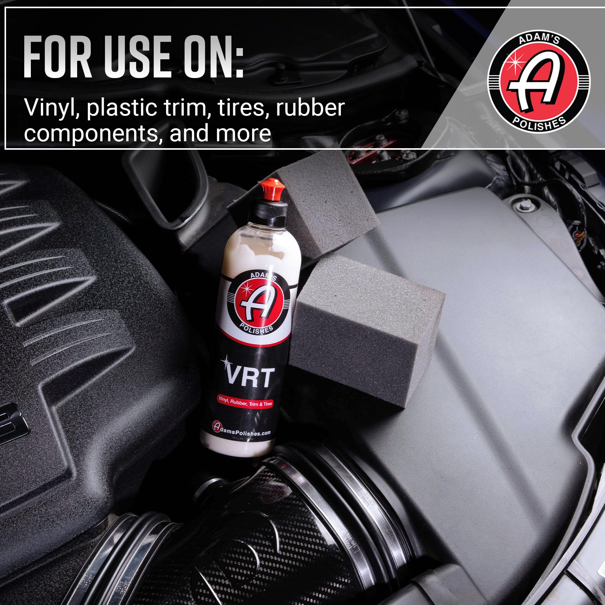 Adam's Polishes VRT bottle demonstrates durable protection with minimal sling when used as directed.