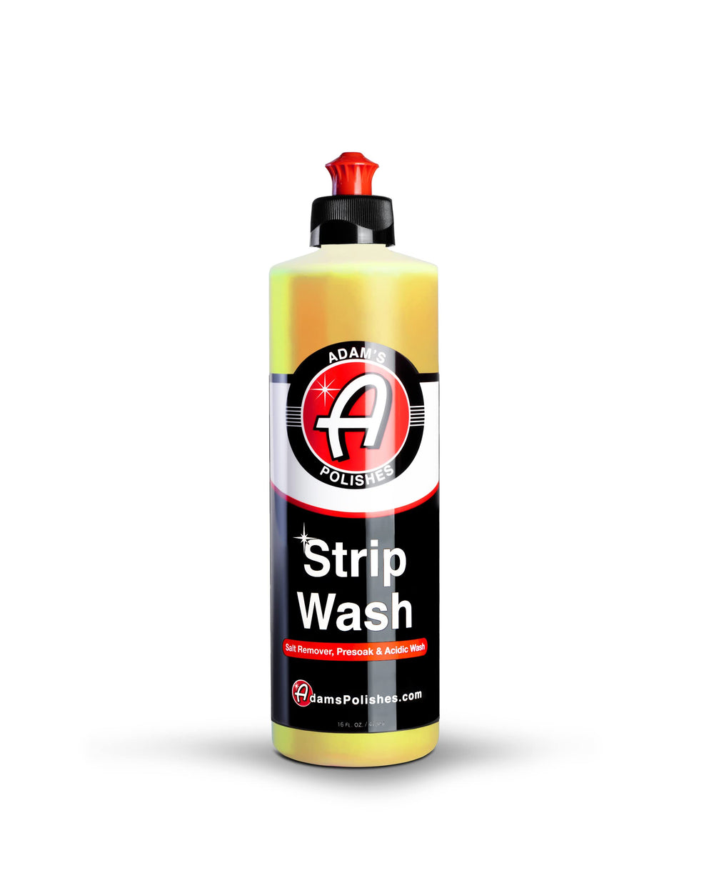 Adam's Polishes Strip Wash suds close-up for deep cleaning and wax removal.