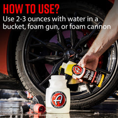 Adam's Polishes Strip Wash decontaminates surfaces before a new coating.