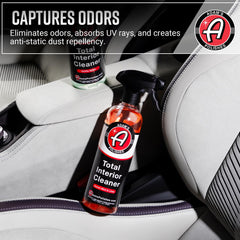 Adam's Polishes Total Interior dash and glass panel with matte non-gloss finish