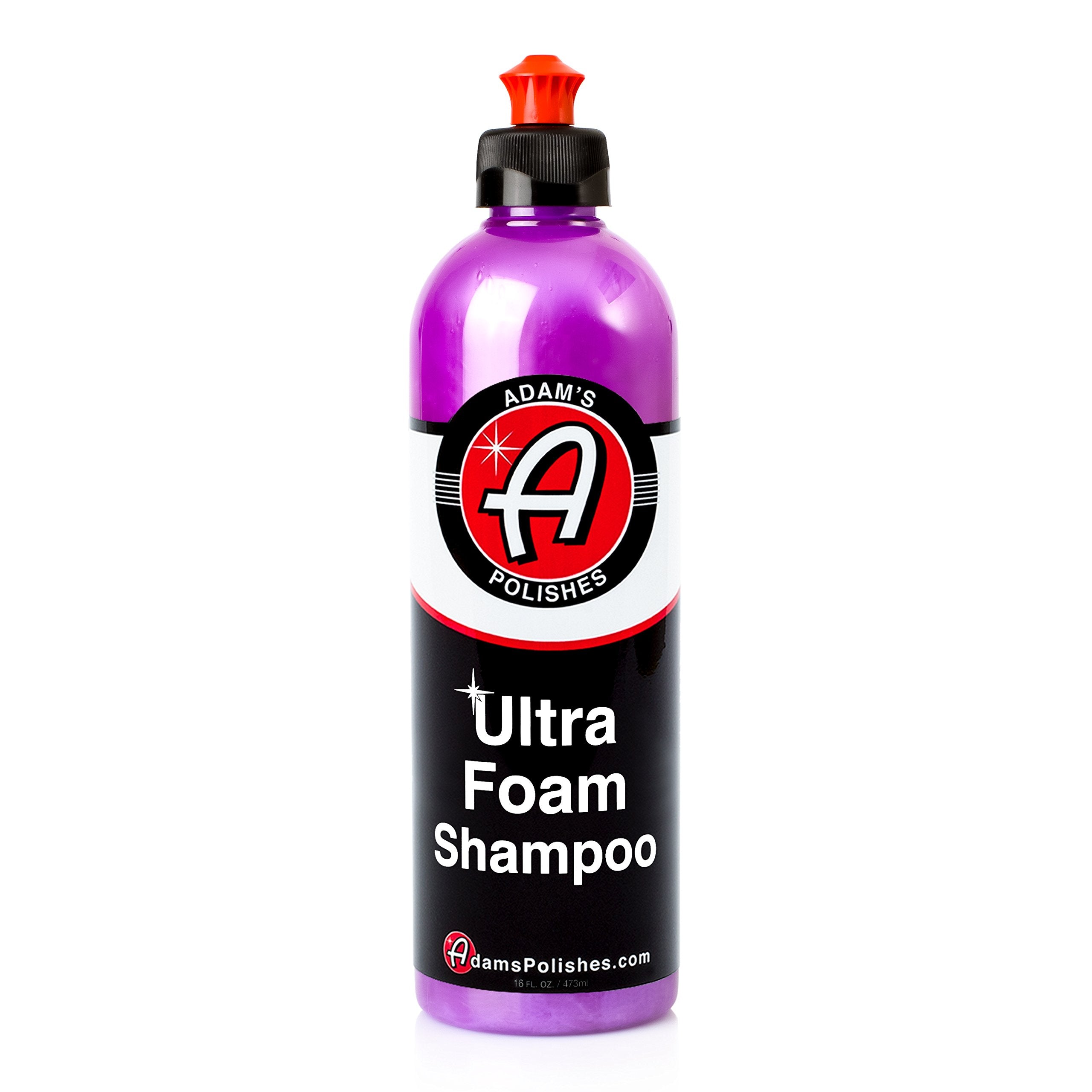 Adam's Polishes Ultra Foam Shampoo foam-canon-action shows thick, protective suds for a safe wash
