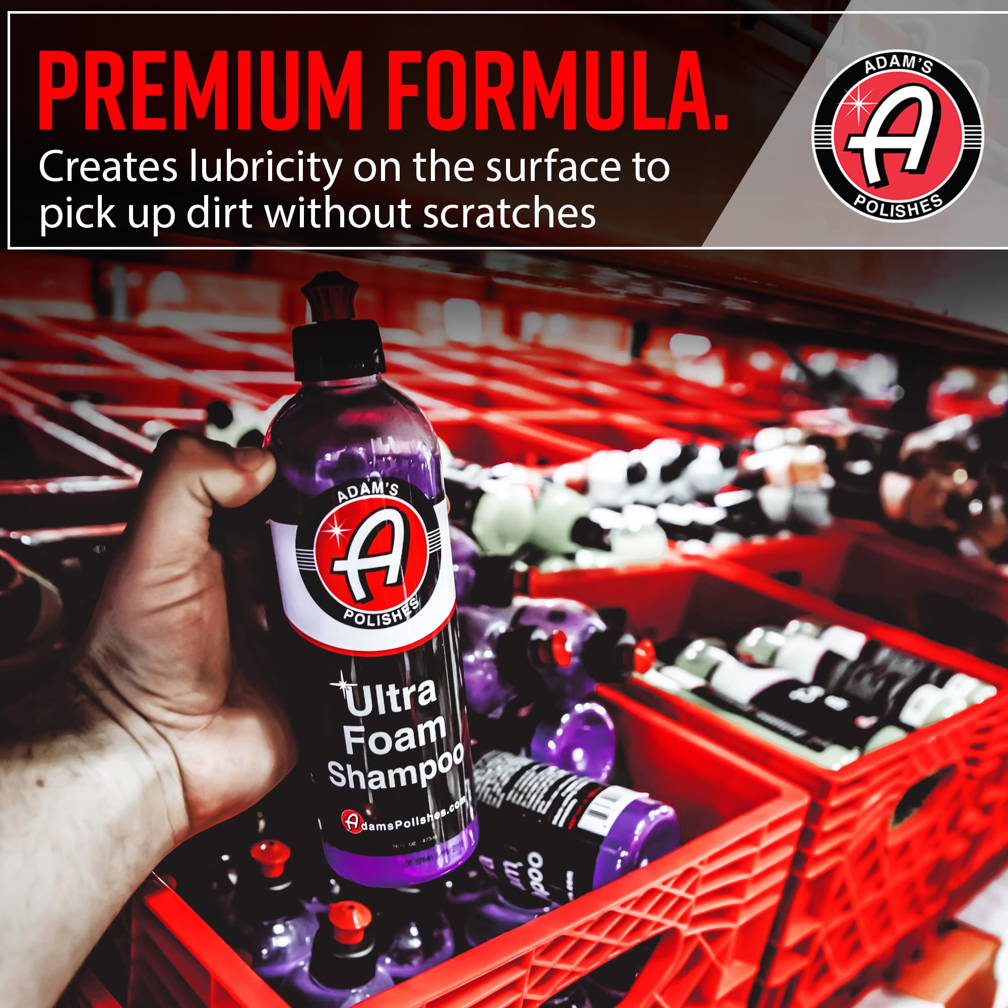 No wax strip formula from Adam's Polishes Ultra Foam Shampoo
