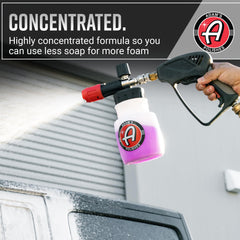 pH neutral wash with Adam's Polishes Ultra Foam Shampoo preserving wax and sealants