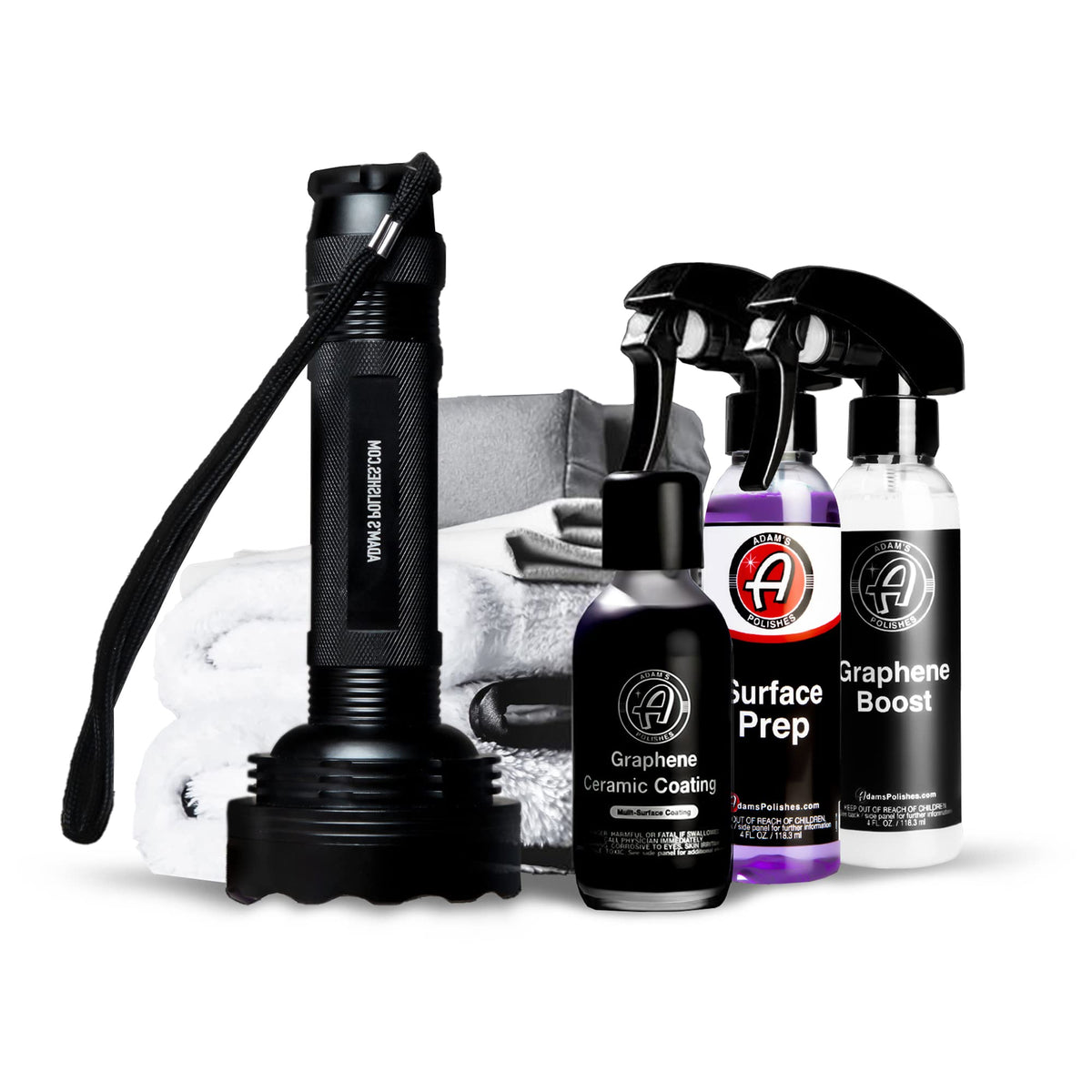 Adam's Polishes UV Graphene Coating bottle ready for long-lasting paint protection.