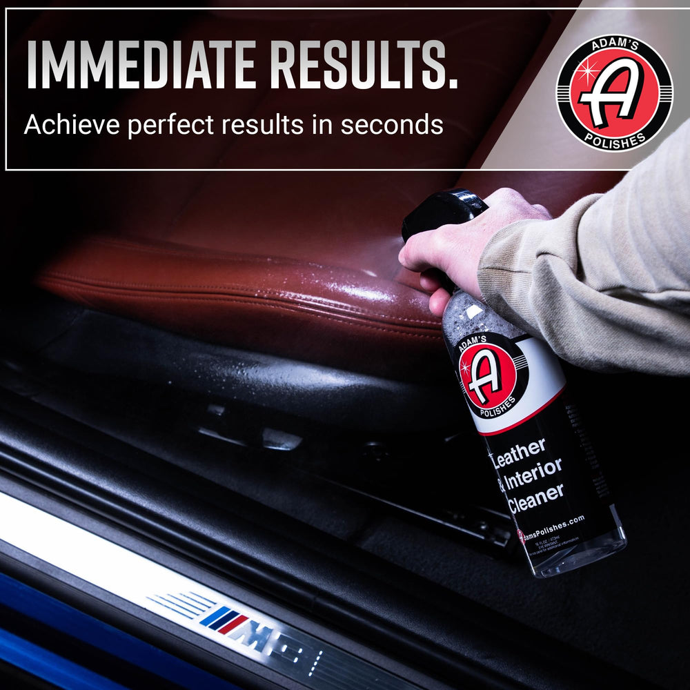 Adam's Polishes interior vinyl surface treated for renewed look and protection.