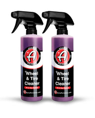 Adam's Polishes wheel cleaner bottle showing brake dust removal