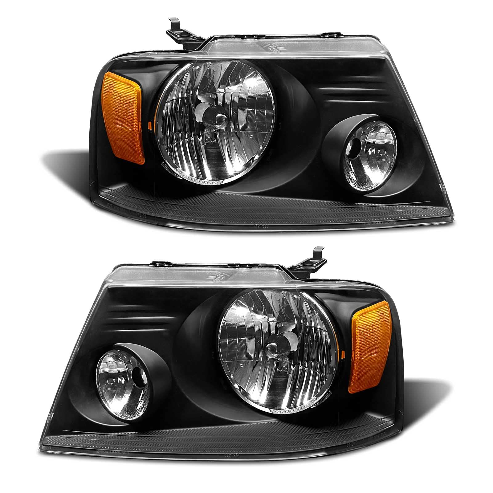 ADCARLIGHTS left headlight for 2004-2008 F-150 with clear lens and improved fit.