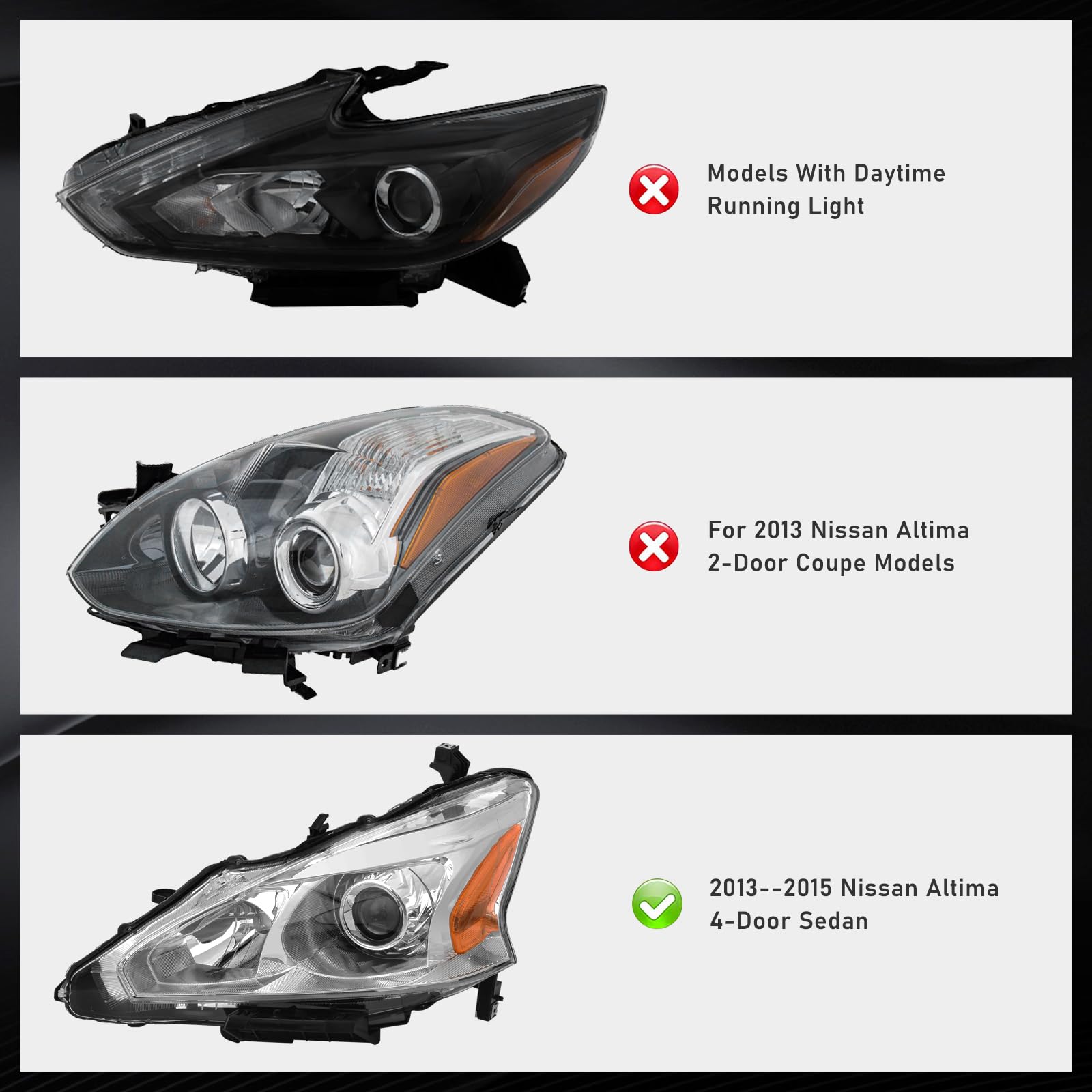 ADCARLIGHTS Altima IP65 waterproof seal protects from moisture