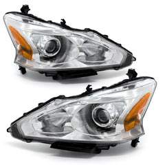 ADCARLIGHTS Altima left headlight with clear lens and chrome housing improves nighttime visibility