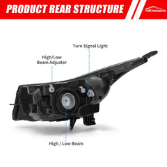 ADCARLIGHTS headlamp plug-n-play installation for simple, tool-free upgrade.