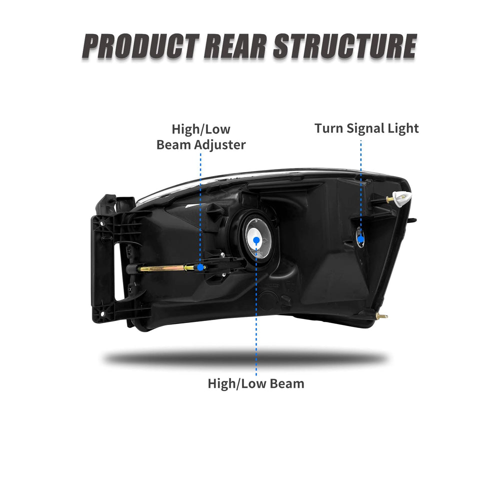 ADCARLIGHTS 2006-2009 Dodge Ram compatibility note helps buyers select models.