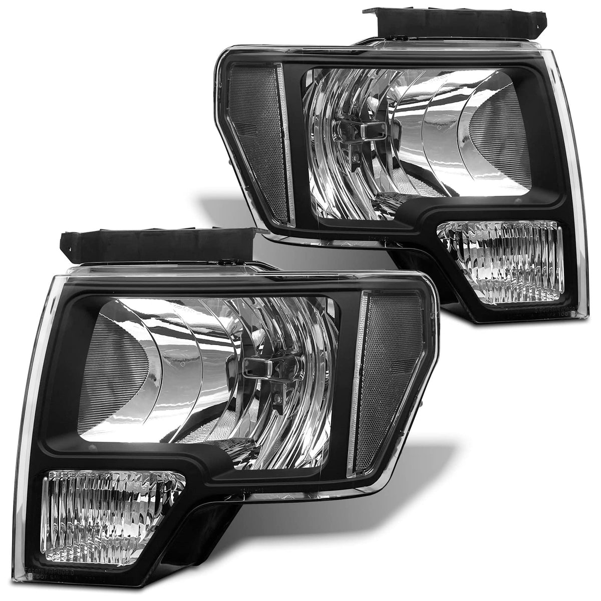 ADCARLIGHTS F-150 left headlight with clear lens for enhanced nighttime visibility