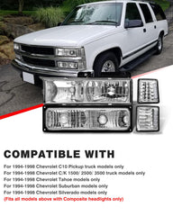 ADCARLIGHTS headlight assembly with clear reflector for improved visibility.