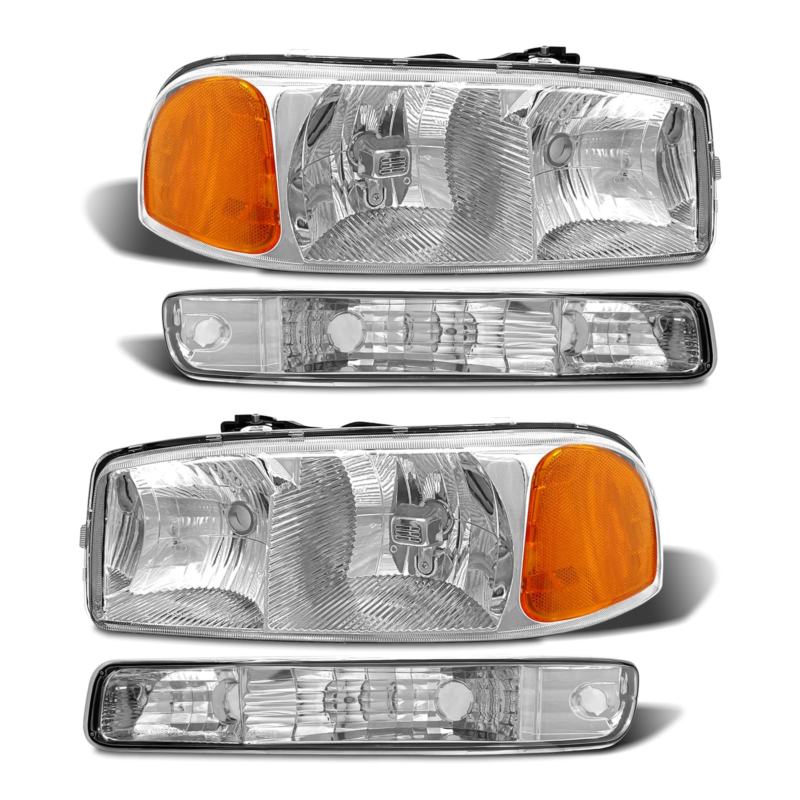 ADCARLIGHTS headlight assembly left side for GMC Sierra improving night visibility