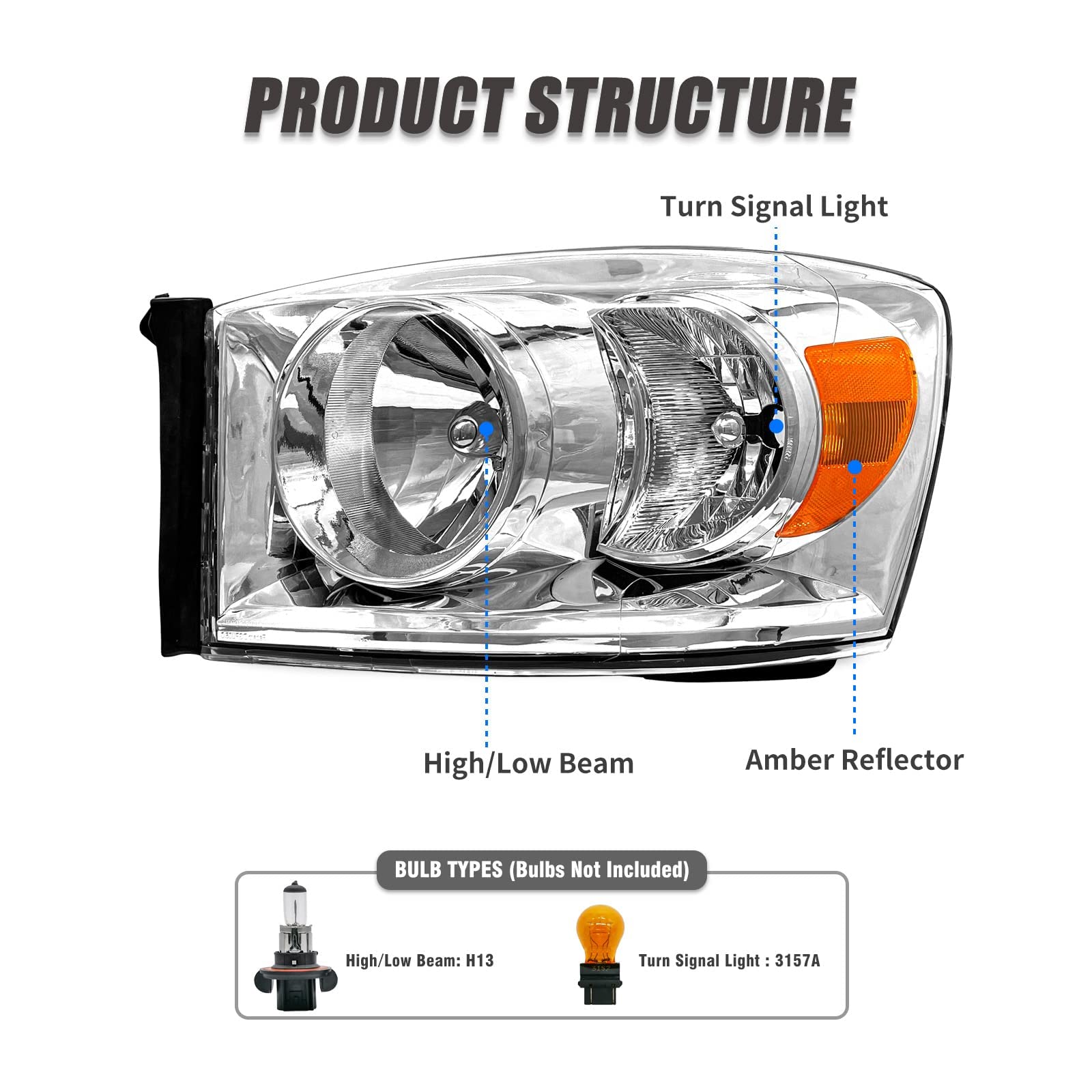 ADCARLIGHTS pair with IP65 seal demonstrating water resistance for rainy drives.