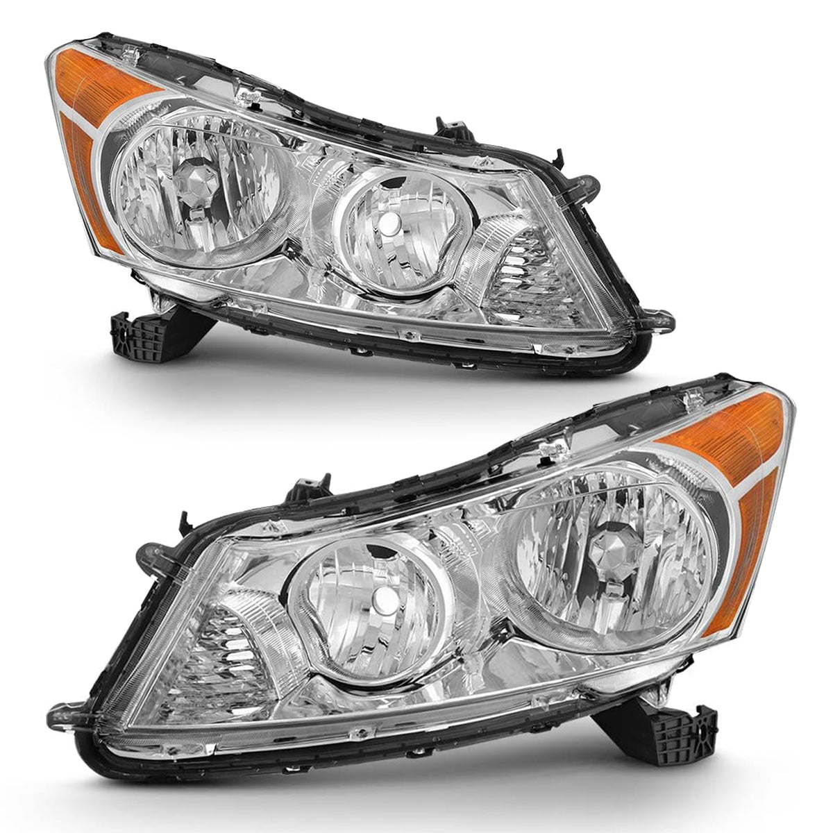 ADCARLIGHTS left headlight with clear lens for Honda Accord 2008-2012 enhances nighttime visibility.