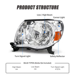 ADCARLIGHTS passenger-side headlight matches chrome housing and styling