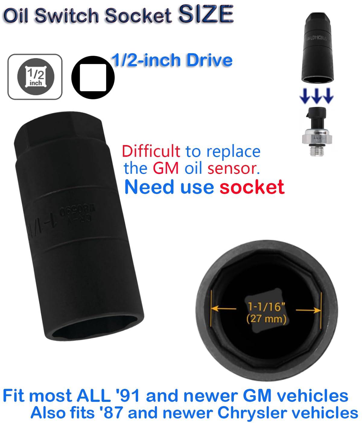 ADdormorn PS508 OEM compatibility for Chevrolet, GMC and Cadillac engines.