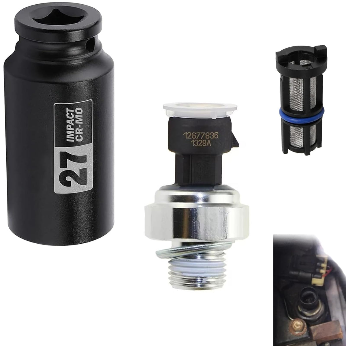 ADdormorn oil-pressure-sensor packaging showing complete kit for easy replacement