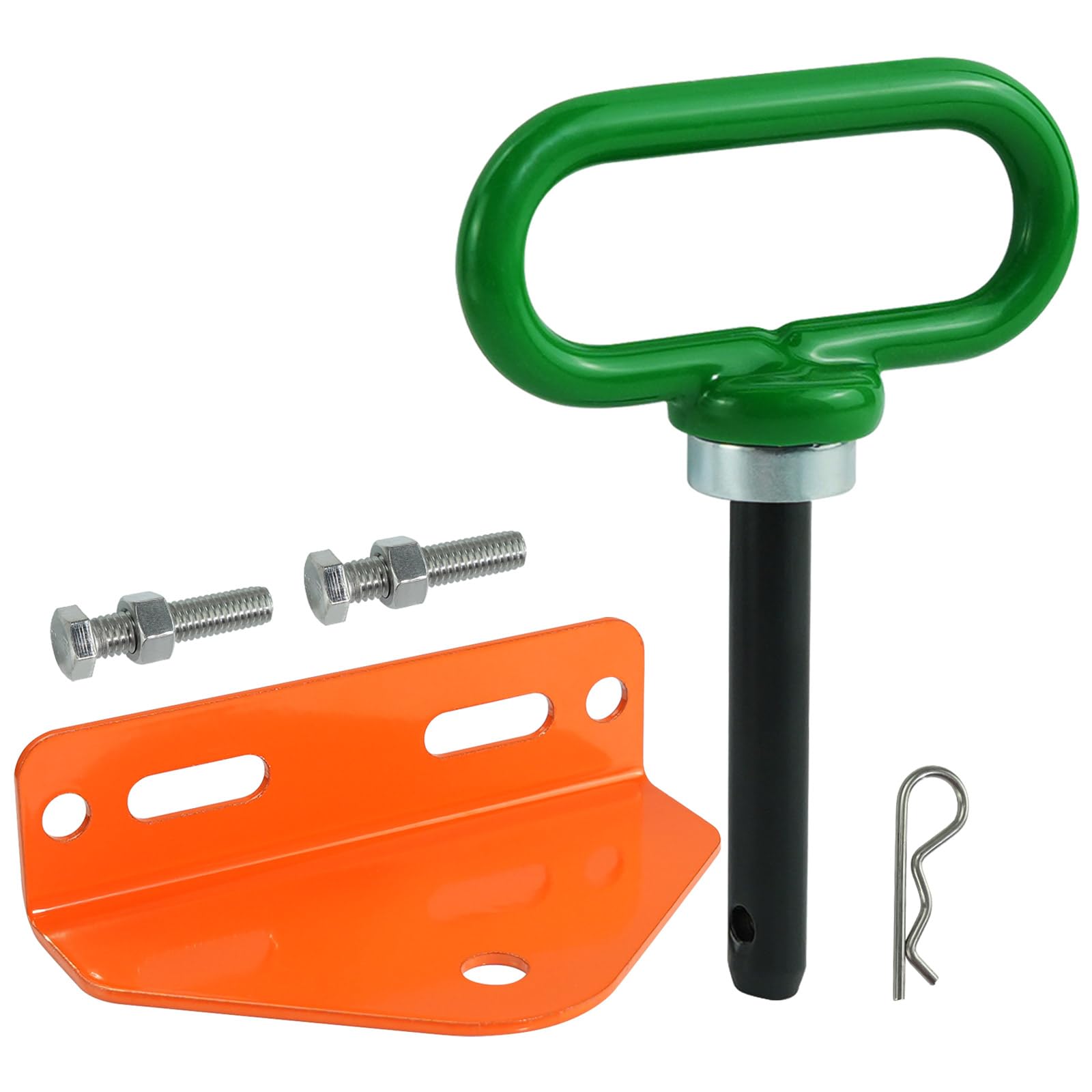 Adorish heavy-duty zero-turn trailer hitch front view for secure mounting