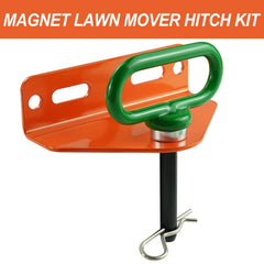 Adorish magnetic hitch pin close-up with cotter pins for quick attachment