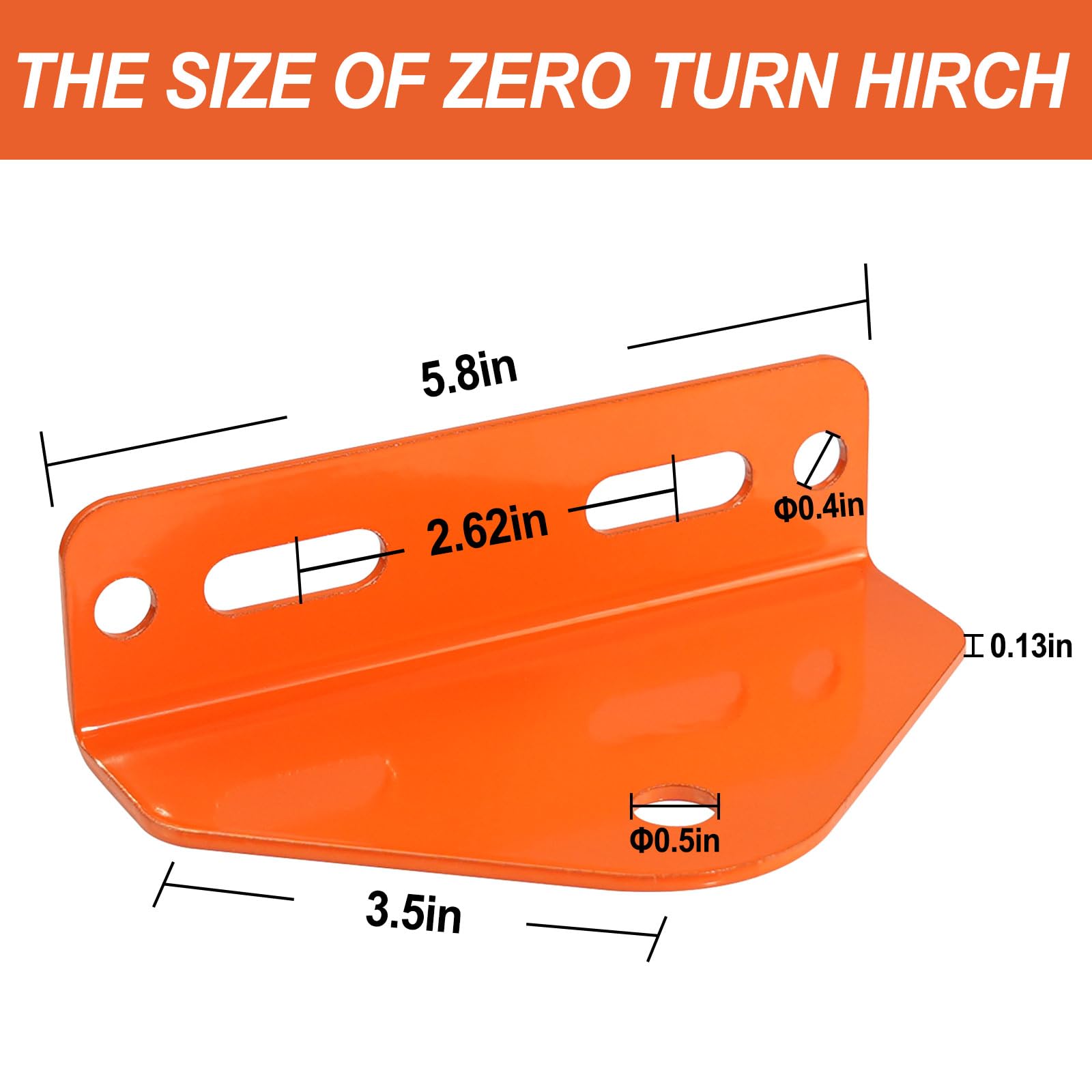 Adorish orange hitch mount for high visibility on worksites