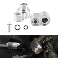 ADTOPI rear AC block-off kit plates closeup show durable aluminum construction.