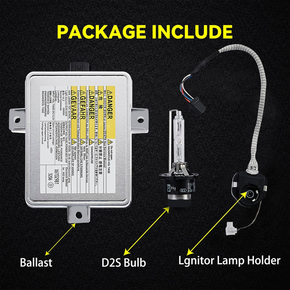 ADP Xenon HID ballast installation step view showing plug-and-play setup