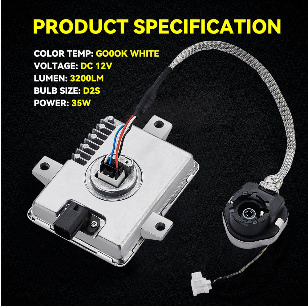 ADP Xenon HID D2S bulb within ballast assembly for reference