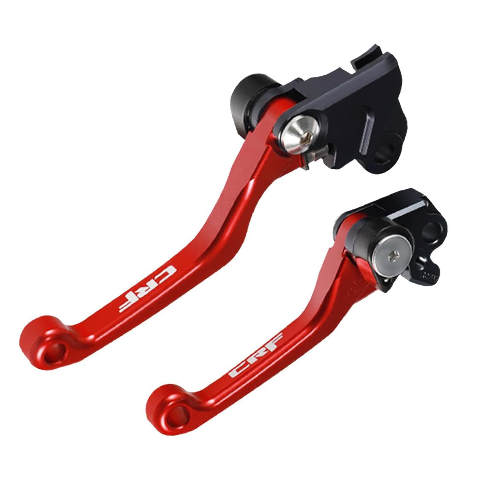 Adsspro billet foldable brake lever close-up showing crash-protect folding design.