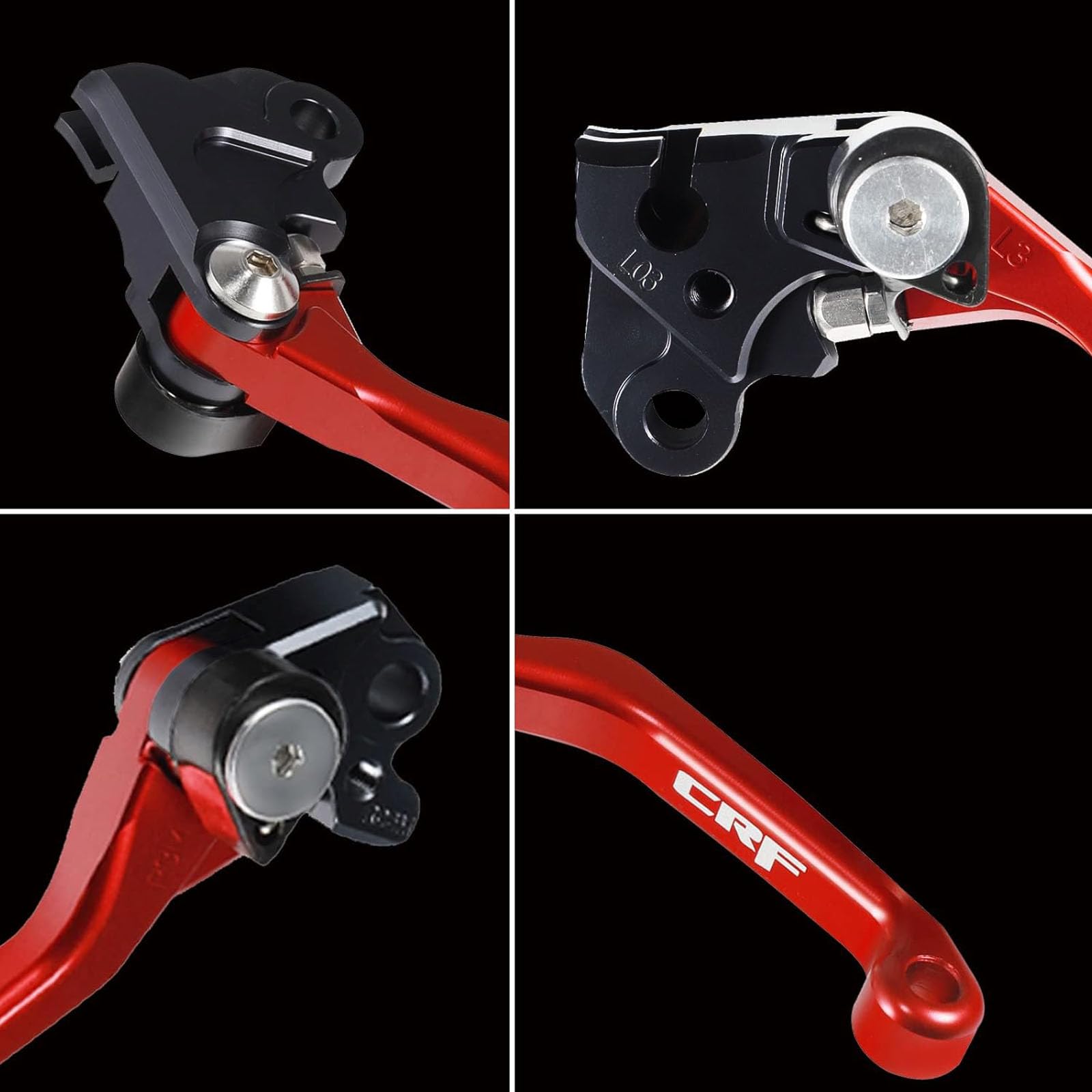 Adsspro folding lever pivot detail ready for trail use.