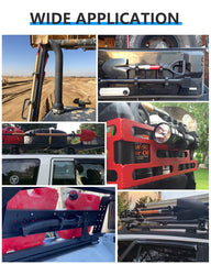 ADTOPI clamp for 1-1/7 to 1-3/7 in handles secures tools during off-road use.
