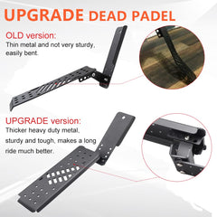 ADTOPI Gladiator dead pedal left provides stable footing on rugged trails.