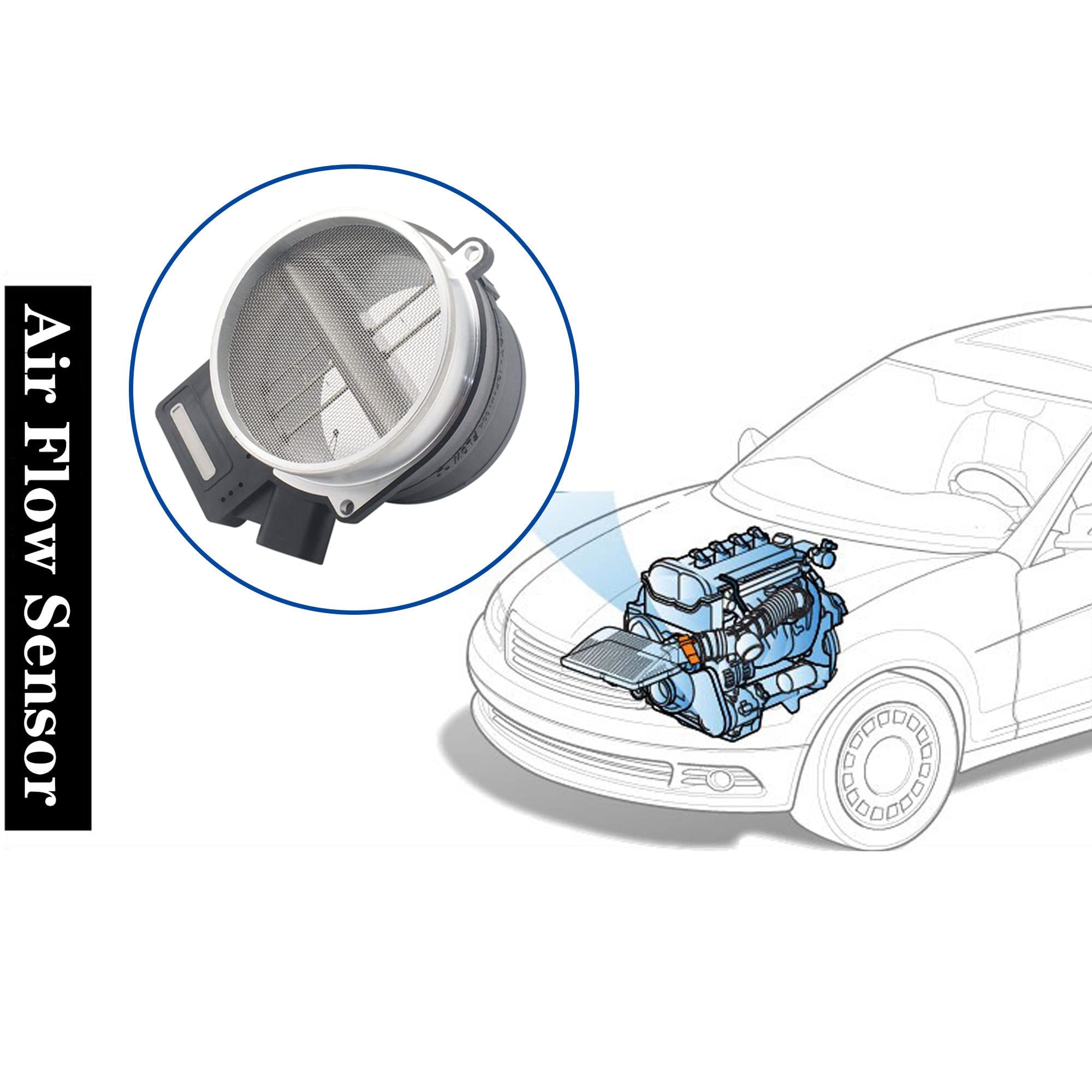 AdvanEX MAF sensor installed in a GM SUV, demonstrating intake management