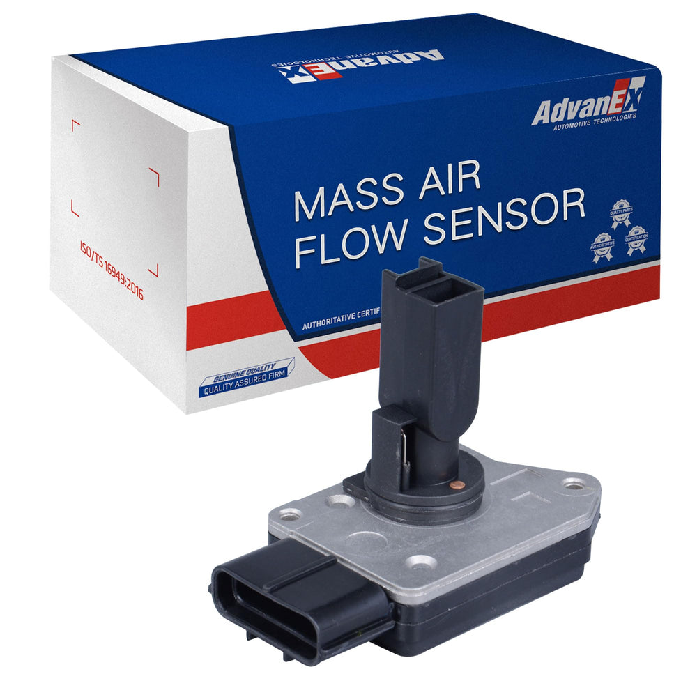 AdvanEX MAF sensor close-up showing precise airflow measurement for Ford engines