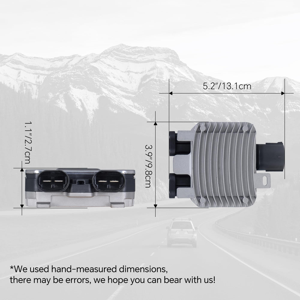 AdvanEX cooling fan module for Ford Edge front connection supports precise control