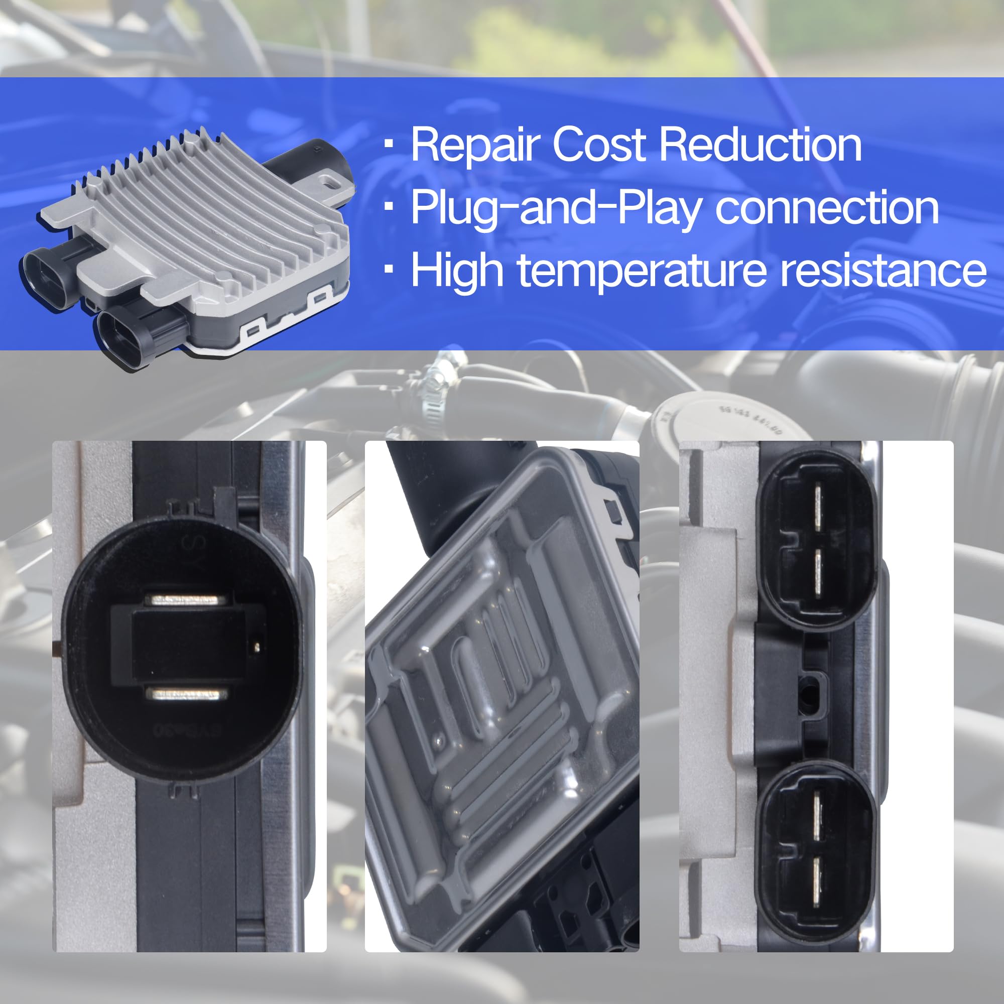 AdvanEX cooling fan module for Volvo XC60 mounting plate ensures OE-fit reliability